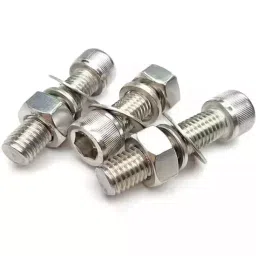 GENERIC 2.5x20 mm Stainless Steel Socket Head Cap Screw with Nut and Washer (Pack of 10 Pcs) image 3