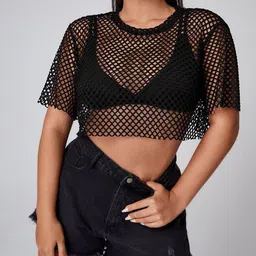 clobug Net Crop Top image 4