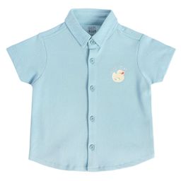 MINI KLUB Cotton Half Sleeves Duck Printed Shirt - Blue-picture-31