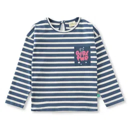 JusCubs Cotton Knit Full Sleeves Striped Tee - Navy Blue-picture-11