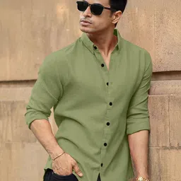 RAHI TRENDZ Men Classic Fit Textured Spread Collar Casual Shirt-picture-26