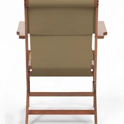 Chumbak Beige & Green Bistro Folding Beach Chair image 5