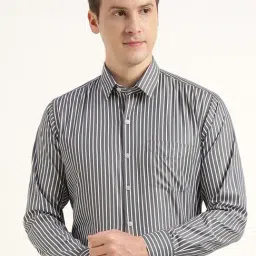 Hancock Grey & White Stripes Shirt-picture-24
