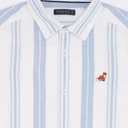 Pantaloons Junior Bright White White Shirt image 3