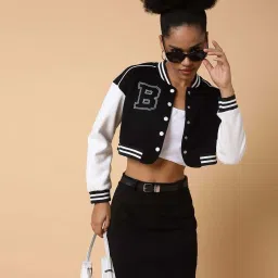 showoffff SHOWOFF Black Cotton Printed Jacket image 4