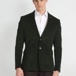 Arrow Dark Olive Slim Fit Blazer-picture-1