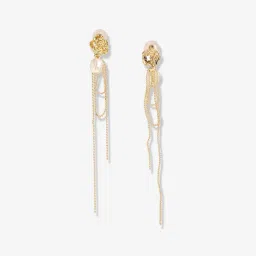 Sohi Gold Plated Designer Stone Casual Drop Earring For Women image 4