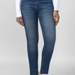 FOREVER 21 WOMEN MID WAIST SLIM FIT ANKLE LENGTH JEANS-image-39