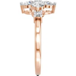 Sparkles 14k (585) Rose Gold Lab Grown Diamond Rings image 4