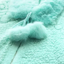 Aarika Firozi Wool Solid Poncho image 4