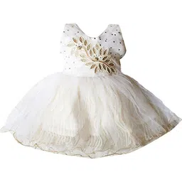 kids fashion hub Embellished Georgette Maxi Dress-picture-29