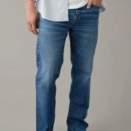 American Eagle Blue Regular Fit Jeans-picture-19