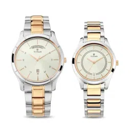 Titan NP17672596KM01 Bandhan Couples Analog Watch image 2