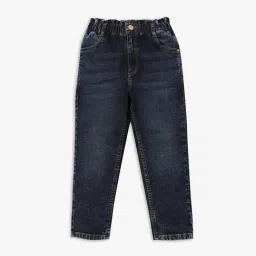 Ed-a-Mamma Kids Dark Blue Solid Jeans-image-64