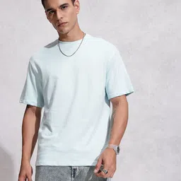 WROGN Graphic Printed Drop-Shoulder Sleeves Pure Cotton Oversized T-shirt image 4