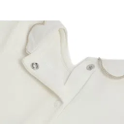 Chicco Girls White Regular Fit Self Design Dress image 4