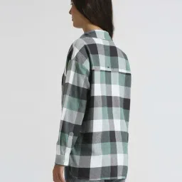Pepe Jeans Green Cotton Chequered Shirt image 2