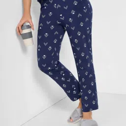 Dreamz By Pantaloons Navy Cotton Regular Fit Printed Pyjamas image 4