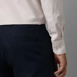 Louis Philippe Peach Regular Fit Shirt image 4