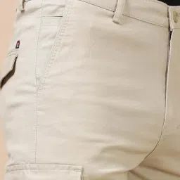 Bushirt Cream Regular Fit Cargo Shorts image 4