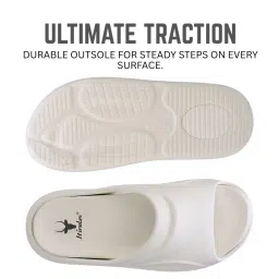 Hirolas Men's White Slides image 4