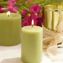 Pure Home and Living Green Lime Basil And Crush Pillar Candle-picture-13