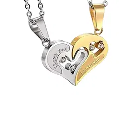 J.S ENTERPRISES Heart Shaped Pendants with Chains-picture-13