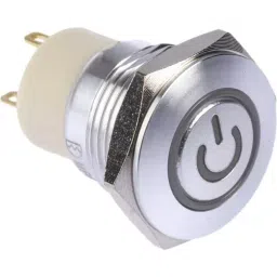RS PRO Illuminated Push Button Switch Latching 16 mm SPST Green LED 36 V DC, 1759665-picture-17
