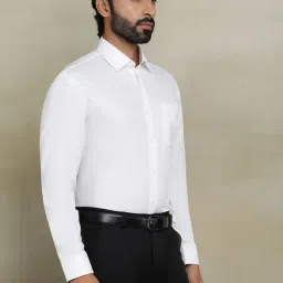 JadeBlue White Cotton Regular Fit Shirt image 4