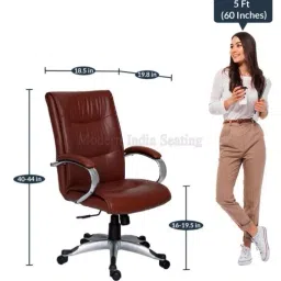 Divano Modular Tan Modern India Seating Office Chrome Series MI216 image 4