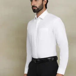JadeBlue White Cotton Regular Fit Shirt image 5