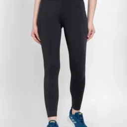adidas Black Printed Sports Tights-image-31