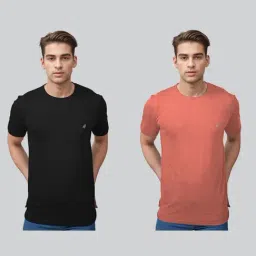 Lux Nitro Black & Red Regular Fit T-Shirt image 2