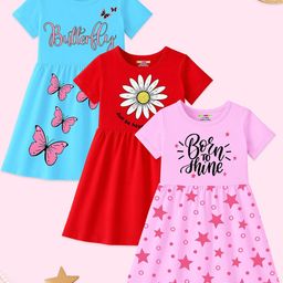 KUCHIPOO Girls Multi Cotton Dresses-picture-31
