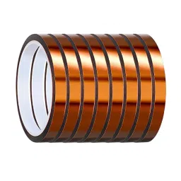 SCHOFIC Kapton Tape Polyimide ‎Brown 6 mm Width 33 m Length, 1222UNVVFMZ (Pack of 10)-image-3