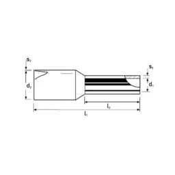 Knipex 97 99 356 Nominal Size 6 sq mm Copper Tinned Wire Ferrule with Plastic Collar (100 Pcs) image 3