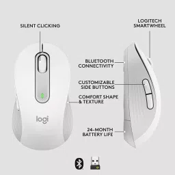 Logitech M650 910-006264 Off White Wireless Mouse image 3