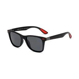 AZYXREN Unisex Grey Lens & Black Wayfarer Sunglasses with image 4
