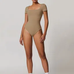StyleCast Square Neck Short Sleeve Bodysuit-picture-33