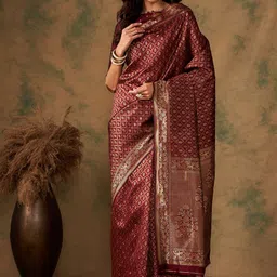 DIVASTRI Woven Design Zari Banarasi Saree-picture-25