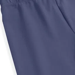 Babyhug Cotton Lycra Full Length Skinny Fit Solid Leggings with Stretch - Navy image 3