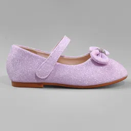 Cute Walk by Babyhug Ballerina with Bow Applique - Purple image 4