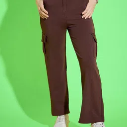 Dream Beauty Fashion Women Loose Fit High-Rise Cargos Trouser-image-90