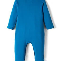 Babyoye Disney Interlock Full Sleeves Footed Sleepsuit With Dumbo Graphic Set Of 2 - Blue & Pink image 5