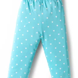 Doodle Poodle 100% Cotton Single Jersey Knit Full Sleeves Night Suit With Text Print - Light Blue image 5