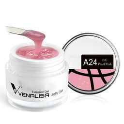 VENALISA UV Sculpture Nail Extension Hard Jelly Builder Gel - 30 ml -Pearl Pink - A24 (M)-picture-21