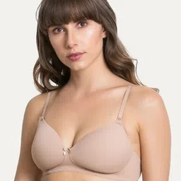 Zivame Beige Solid Non-Wired Non Padded T-shirt Bra ZI1131CORE0NUDE-picture-34