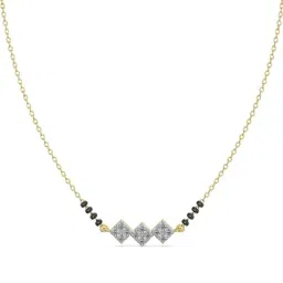 Emori 18k Yellow Gold & Diamond Reet Mangalsutra-picture-18