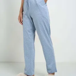 Dreamz by Pantaloons Ashley Blue Printed Pyjamas image 3