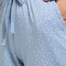 Dreamz by Pantaloons Ashley Blue Printed Pyjamas image 5